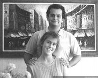 Aminie y Emilio Filippi, hijos de Emilio Filippi, ca. 1998