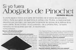 Si fuera abogado de Pinochet