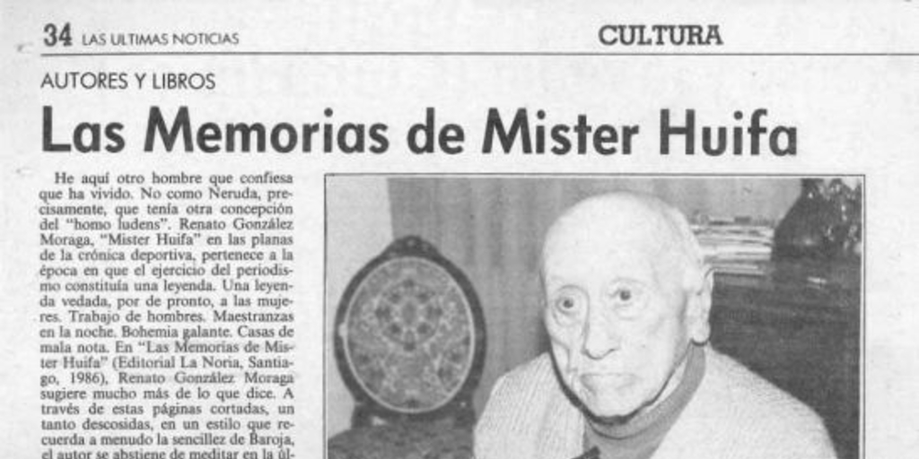 Las memorias de Mister Huifa