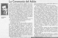 La ceremonia del adiós