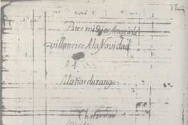 Villancico Pues mi Dios ha nacido, ca. 1750