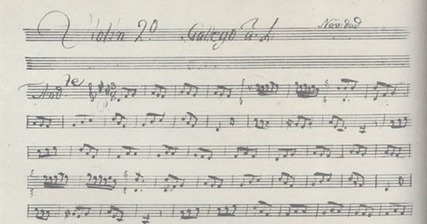 Un gallego pastorcillo. Violín 2° de villancico