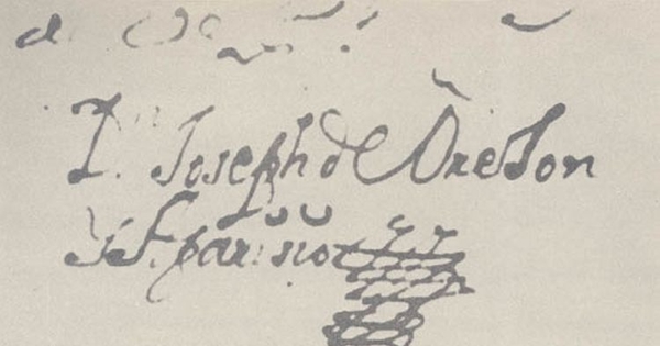 Firma y rúbrica de José de Orejón y Aparicio