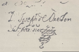 Firma y rúbrica de José de Orejón y Aparicio