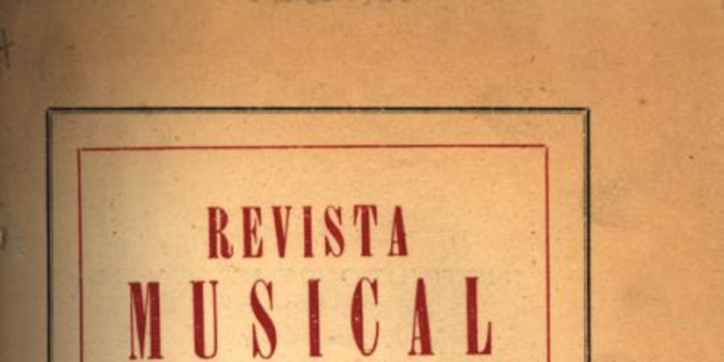 Revista musical chilena : n° 1, mayo 1945