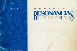 Revista Resonancias : nº 1, 1997