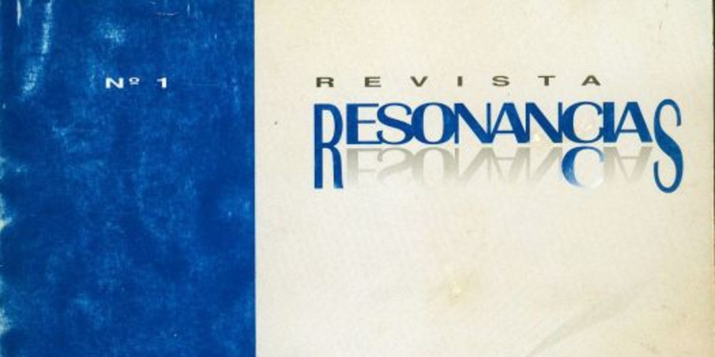 Revista Resonancias : nº 1, 1997