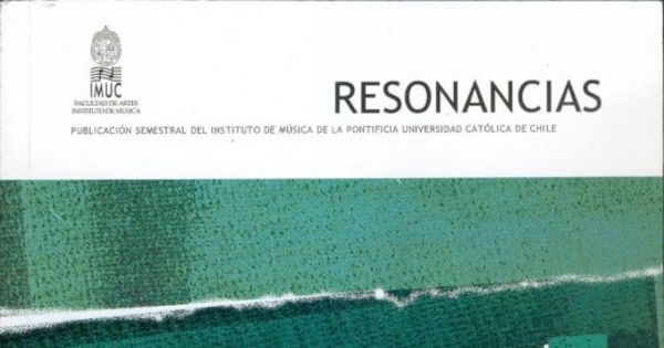 Revista Resonancias : nº 15, 2004