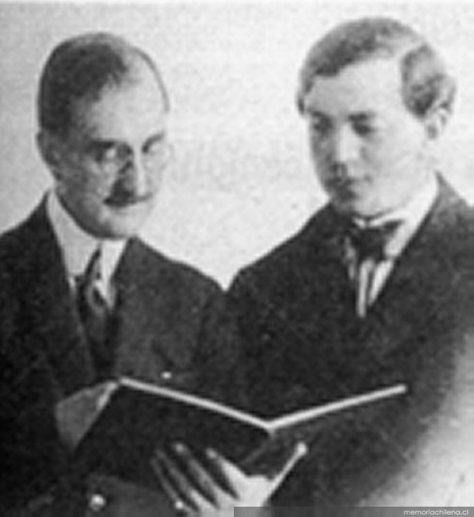 Enrique Soro con Luigi Stefano Giarda, junio, 1921
