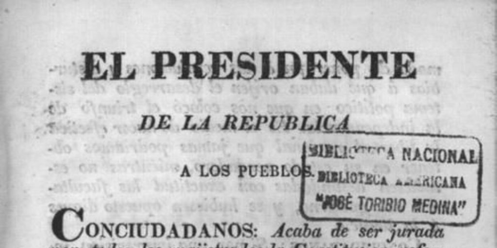 Constitución de la República de Chile : jurada y promulgada el 25 de mayo de 1833