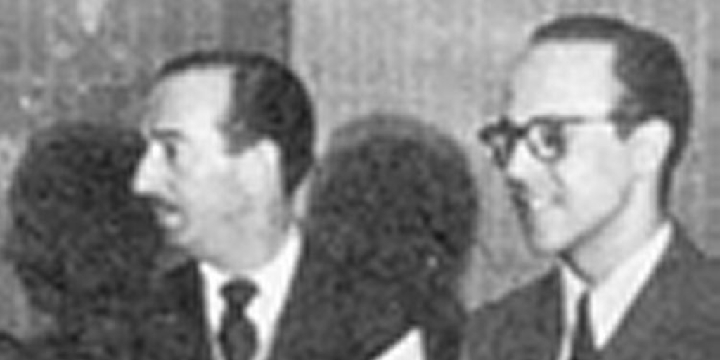 Carlos Riesco con René Amengual, 1953