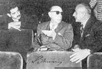 Jorge Urrutia y Gustavo Becerra con Igor Stravinsky, 1960
