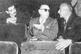 Jorge Urrutia y Gustavo Becerra con Igor Stravinsky, 1960