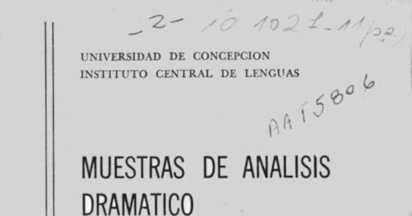 Muestras de análisis dramático : El sí de las niñas de Moratin : 3 actos, El Caballero de Olmedo de Lope de Vega