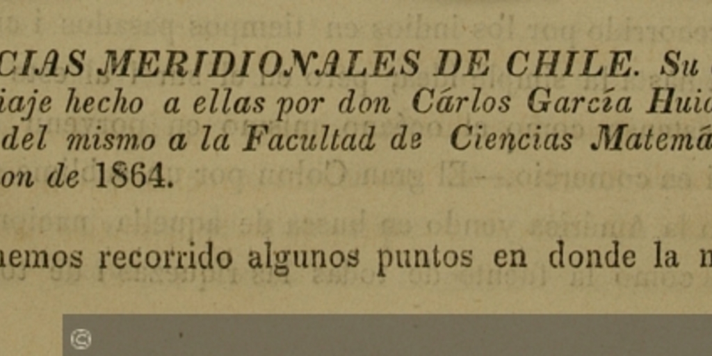 Viaje a las provincias meridionales de Chile