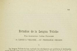 Estudios de la lengua veliche