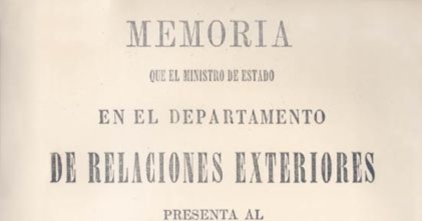 El ministro de Relaciones Exteriores de Chile al jefe de la escuadra española