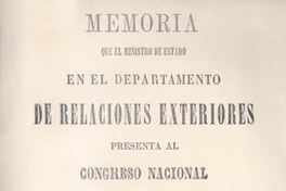 El ministro de Relaciones Exteriores de Chile al jefe de la escuadra española