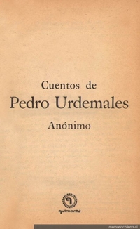 Cuentos de Pedro Urdemales