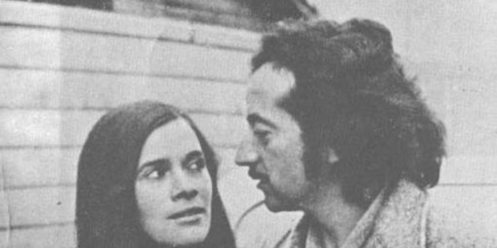 Floridor Pérez y su esposa Natacha llegando a Temuco, 1973