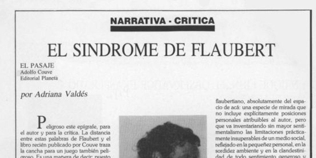 El síndrome de Flaubert