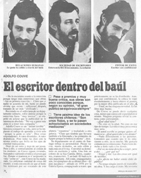 El escritor dentro del baúl