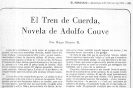 El tren de cuerda, novela de Adolfo Couve