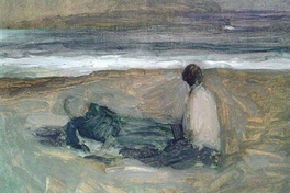 Dos figuras frente al mar, 1985
