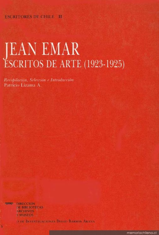Jean Emar : escritos de arte (1923-1925)