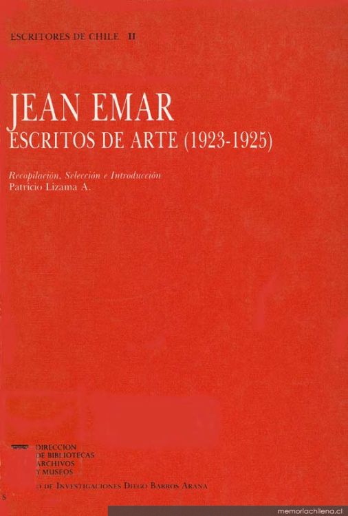 Jean Emar : escritos de arte (1923-1925)