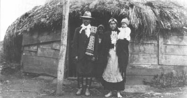 Matrimonio mapuche, ca. 1900