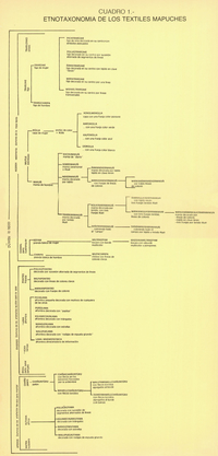 Etnotaxonomía de los textiles mapuches