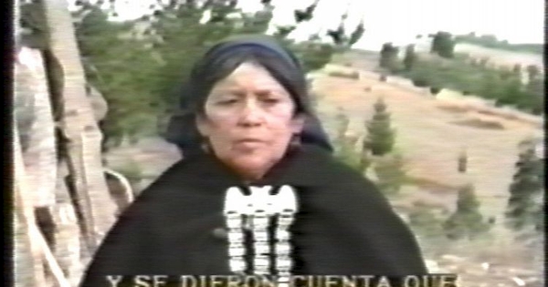 Fotograma de la película "Sueños del cultrún", 1990