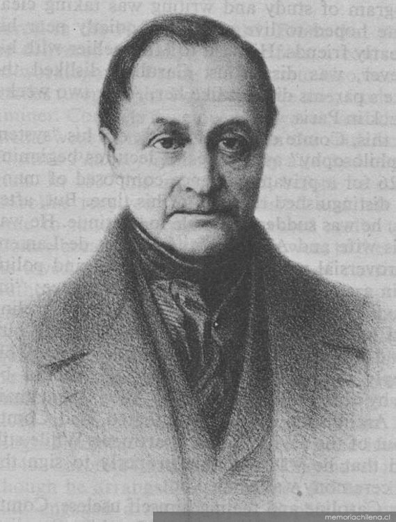 Augusto Comte, ca. 1850