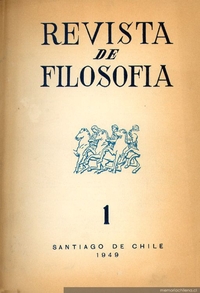 Revista de filosofía : n° 1, agosto de 1949