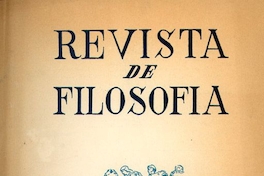 Revista de filosofía : n° 1, agosto de 1949