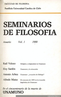 Seminarios de filosofía : v. 1, 1988