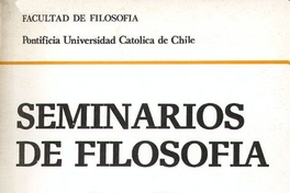 Seminarios de filosofía : v. 1, 1988