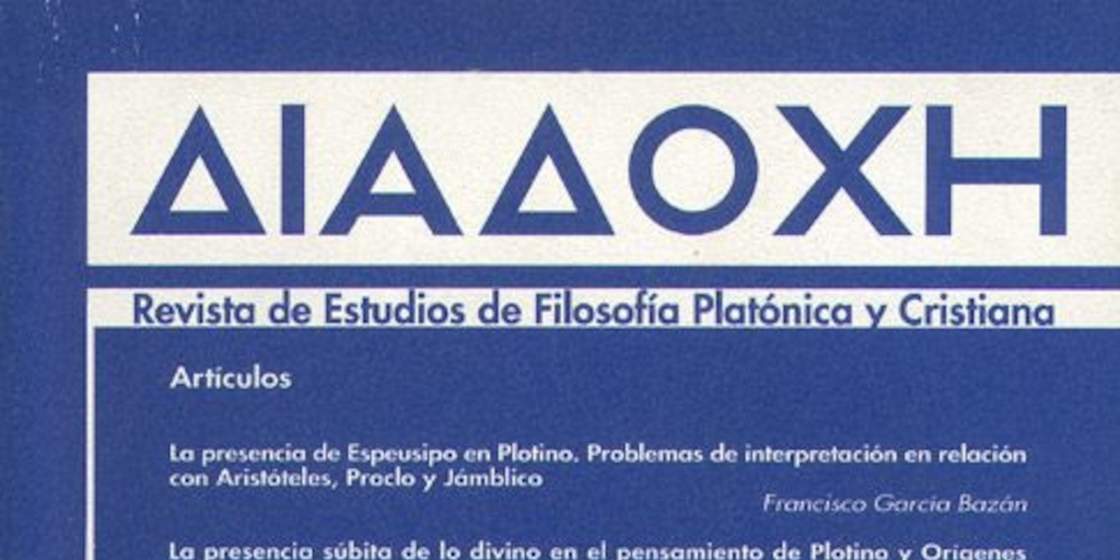 Diadokhé : v. 1, nº 1-2, 1998