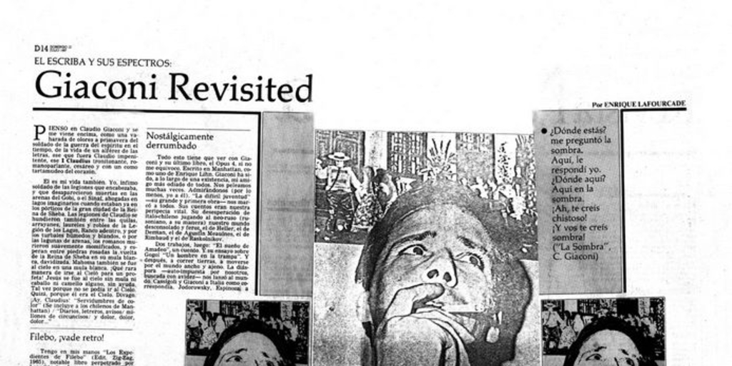 Giaconi Revisited : el escriba y sus espectros