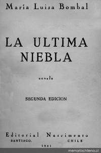 La última niebla : novela