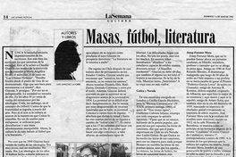 Masas, fútbol, literatura