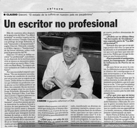 Un escritor no profesional