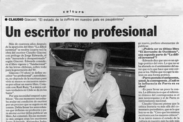 Un escritor no profesional
