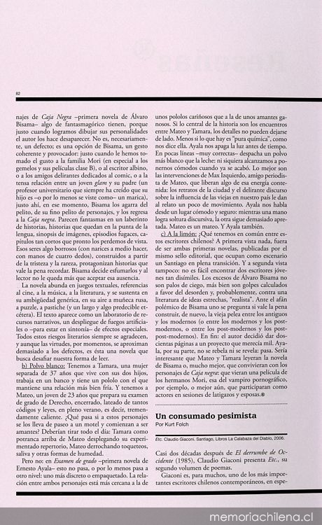 Un consumado pesimista