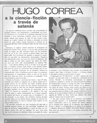 Hugo Correa a la ciencia-ficción a través de Satanás