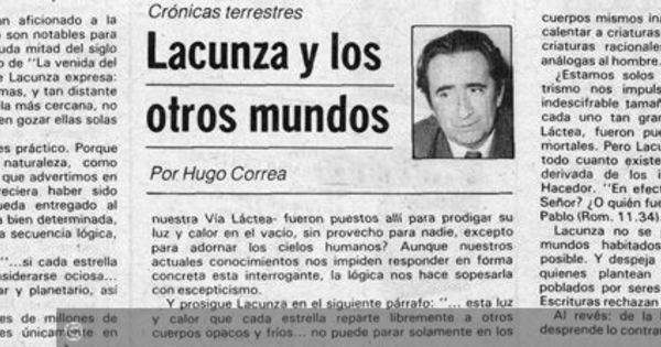 Lacunza y los otros mundos