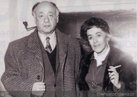Isidora Aguirre con Eugène Ionesco