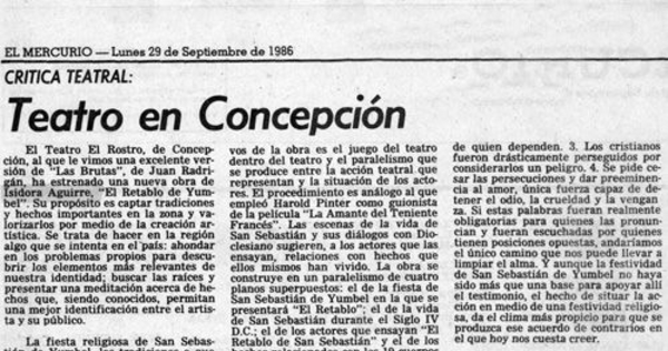 Teatro en Concepción