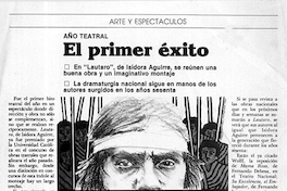 Año teatral: el primer éxito